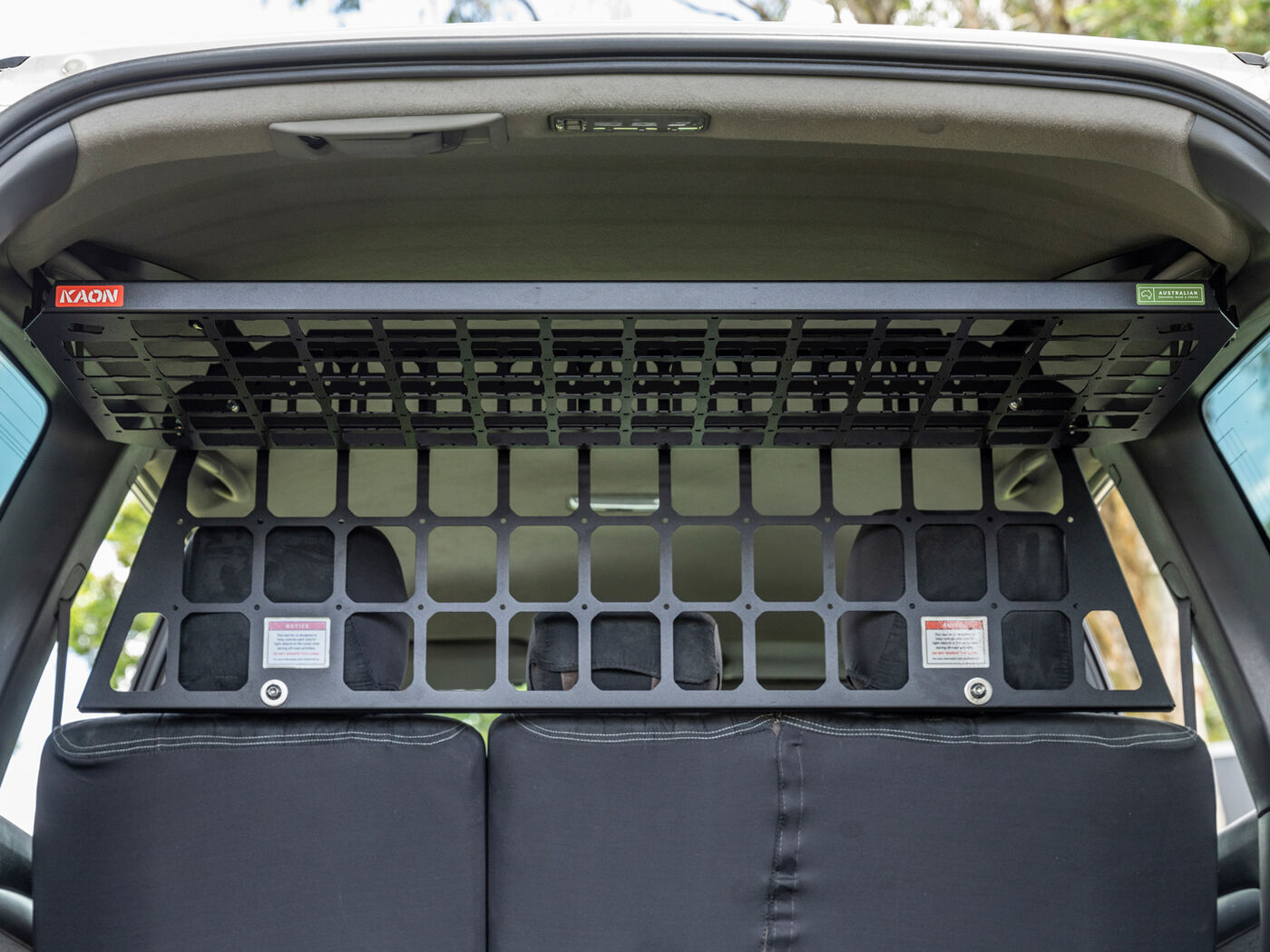 Light Cargo Barrier & Standalone Shelf to suit the Toyota Prado 120